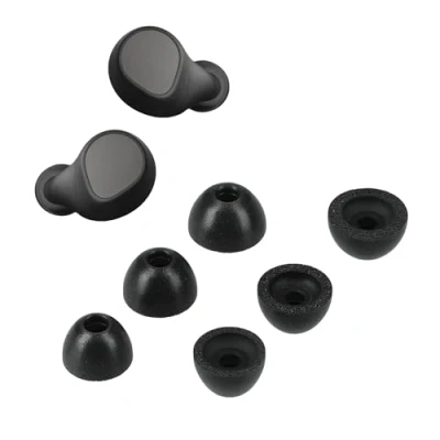 Abbildung von kwmobile 6X Ersatz In Ear Kopfhörer kompatibel mit Jabra Elite 7 Pro 3 Größen Polster Ohrstöpsel Ohrhörer Schwarz