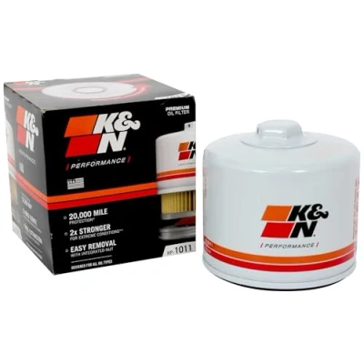 Abbildung von K&amp;N Ölfilter Patrone 94x87mm kompatibel mit Chevrolet, GMC, Pontiac (HP 1011), Weiß