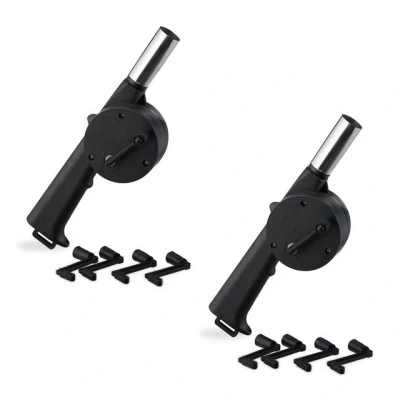 Abbildung von relaxdays Anzündkamin Grillgebläse manuell 2er Set