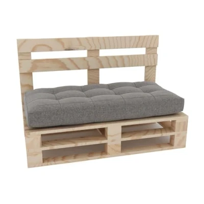Abbildung von Lermowood Palettenmöbel Mpe Bank 100 x 60 cm Natur Europaletten Indoor und Outdoor Lounge Gartenmöbel Holz Set Möbel Terrasse Balkon Loft Stil Paletten