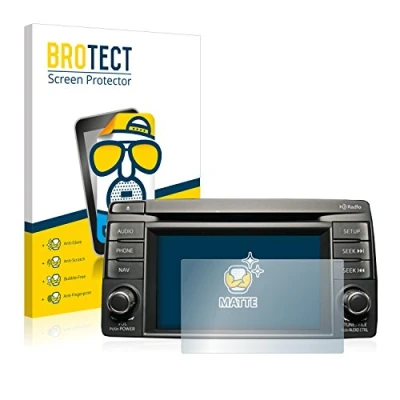 Abbildung von BROTECT Entspiegelungs Schutzfolie für Mazda CX 5 2012 2014 Infotainment System (2 Stück) Matte Displayschutz Folie, Anti Reflex, Fingerprint