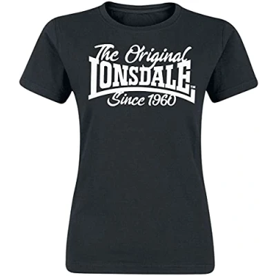 Abbildung von Lonsdale Birdgemere Tshirt print, Herren, Größe: XS, Black