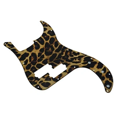 Abbildung von KAISH Schlagbrett mit 13 Löchern, 3D Druck, Kunststoff, Schrauben, PB Bass Kratzplatte, passend für USA/Mexikanische Fender Leopard Stripe
