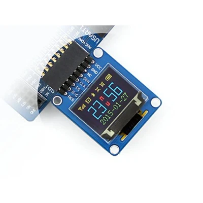 Abbildung von Waveshare 0,95 Zoll OLED Modul RGB Color 65K Colorful 96 x 64 Pixel SPI Schnittstelle Curved/Horizontal Pinheader mit Chip Driver Solid State Drives1331