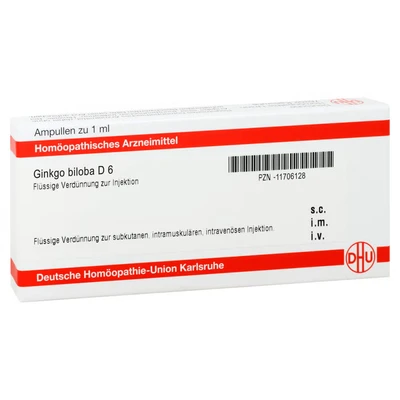 Abbildung von Ginkgo Biloba D 6 Ampullen 8X1 ml