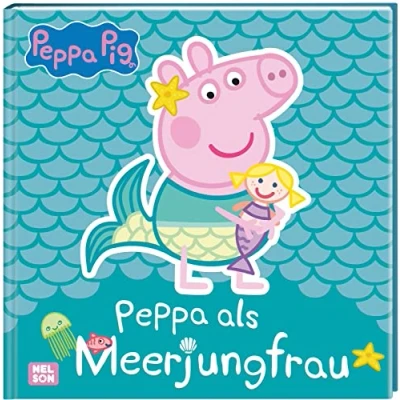Abbildung von Peppa Wutz Bilderbuch: als Meerjungfrau: Mit glänzender Folie auf dem Cover Für Kita Kinder