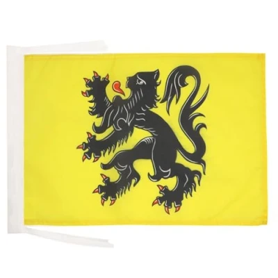 Abbildung von AZ FLAG Flagge Flandern 45x30 Cm Mit Kordel Flämische Region Fahne 30 x 45 Flaggen