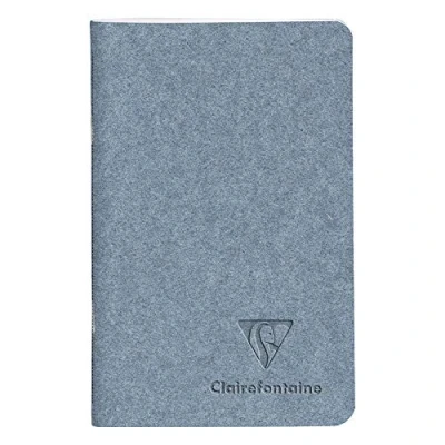 Abbildung von Clairefontaine 83518C Notizheft Jeans &amp; Cocoa, 7,5 x 12cm, 24 Blatt, liniert, 1 Stück,