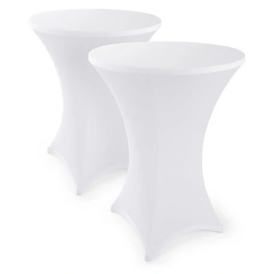 Abbildung von Stehtischhusse Stretchbezug Stehtisch Hussen, Blumtal, Elegante für Bistrotische