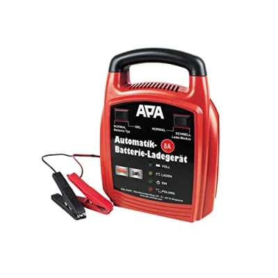 Abbildung von APA 16628 Automatik Batterie Ladegerät, automatische Sicherung, Erhaltungsmodus, 12 V, 8A