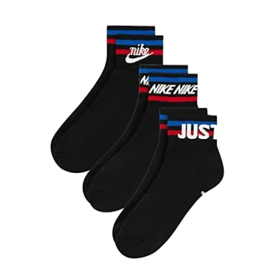 Abbildung von Nike Sportswear 3 PACK Sportsocken, Herren, Größe: 38 42, Black white game royal university red