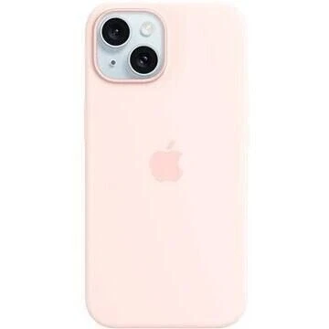 Abbildung von Apple MagSafe Silikon Back Cover Rosa iPhone 15 Plus