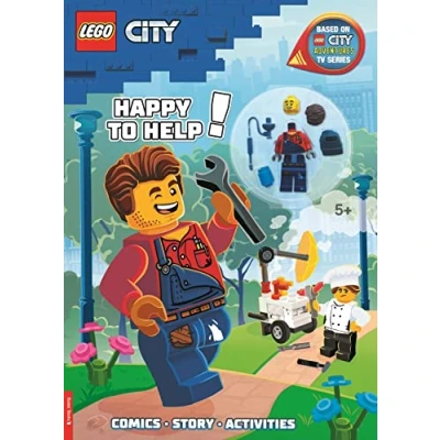 Abbildung von LEGO® City: Happy to Help! Activity Book (with Harl Hubbs minifigure) (LEGO® Minifigure Activity)