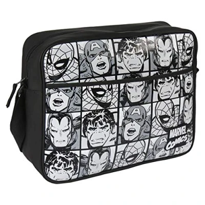 Abbildung von CERDÁ LIFE&#039;S LITTLE MOMENTS Bolso Bandolera Avengers, Mochila para Niñas, Negro (Negro), 11x30x36 cm (W x H L)