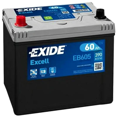 Abbildung von EXIDE EXCELL EB605 Batterie 12V 60Ah 480A Korean B1 SAAB: 900 I Combi Coupe, KIA: Sportage III, CHEVROLET: Aveo / Kalos Schrägheck
