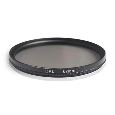 Abbildung von Ares Foto® CPL Zirkular Polfilter Polarisationsfilter, optisches Glas &amp; Aluminium. Für Canon Sony Nikon Fujifilm Pentax Tamron Sigma Leica Olympus Panasonic (67mm)