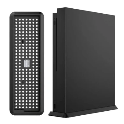 Abbildung von KlsyChry Vertikaler Standfuß für Xbox One X, Ständer mit rutschfesten Füßen X