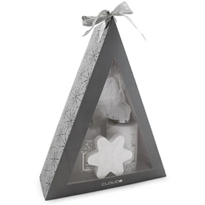 Abbildung von BRUBAKER Cosmetics 4 teiliges Bade Geschenkset &#039;Pyramide&#039; silber