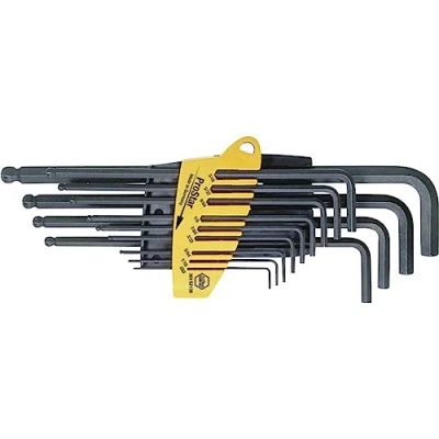 Abbildung von Wiha 369ZB, L förmiger Inbusschlüssel Satz, Imperial, 13 Stück(e), Chrom Vanadium Stahl, 1/4,1/8,1/16,3/32,3/16,3/8,5/16,5/32,5/64,7/32,7/64,9/64 Zoll