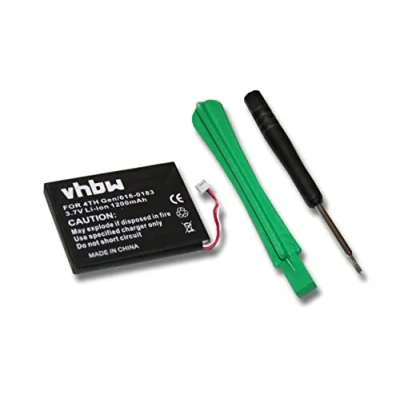 Abbildung von vhbw Akku kompatibel mit Apple iPod Photo, 4th Generation, 4 MP3 Player Musik (1200 mAh, 3,7 V, Li Ion)