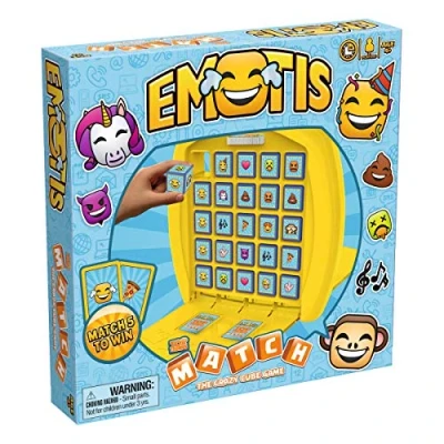 Abbildung von Winning Moves 01694 MATCH Emotis das strategische Würfelspiel für Kinder ab 4 Jahren 2 Spieler oder Teams, Standard