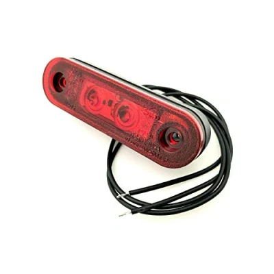 Abbildung von Matel Service Rot LED Umrissleuchte, Begrenzungsleuchte, Positionsleuchte E9 für LKW, PKW Anhänger, Trailer, Wohnwagen usw.