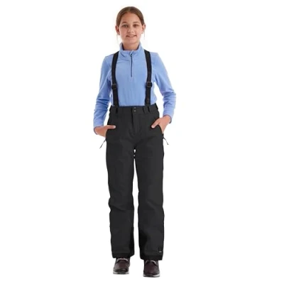 Abbildung von killtec Mädchen Skihose mit abzippbarem Latz und Kantenschutz Girls 242, schwarz, 128, 43402 000