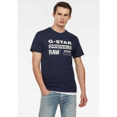 Abbildung von G Star Graphic LOGO 8 Tshirt print, Herren, Größe: XXL, Sartho blue