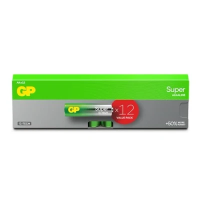 Abbildung von Batterien AA 12er Set GP Super Alkaline 1,5V / LR06 Lange Lebensdauer
