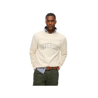 Abbildung von Superdry Athletic Essentials CREW Sweatshirt, Herren, Größe: Medium, Desert bone off white