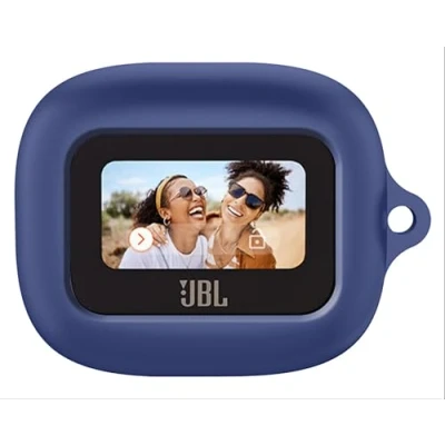 Abbildung von GIOPUEY Hülle Kompatibel mit JBL Live Flex 3/Live Buds Beam 3, Silikon Stoßfeste Schutzhülle, Ultradünn Case Cover, Kein Geruch, Dunkelblau