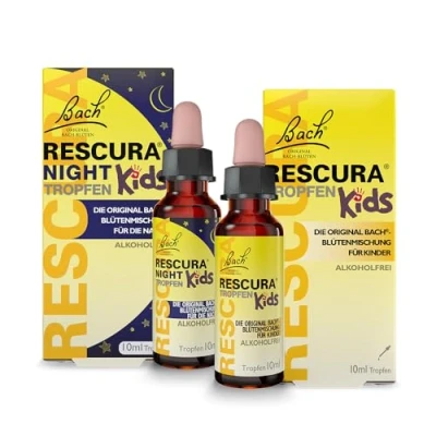 Abbildung von Bachblüten Original Bach RESCURA Kids Tropfen für Tag &amp; Nacht 2 x 10ml Bachblütenmischung Kinder nach Dr. Edward ehemals Rescue