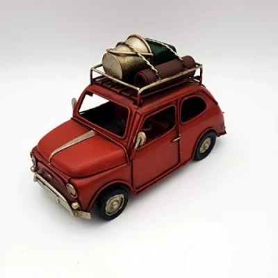 Abbildung von DynaSun Vintage Metall Automodell aus der Retro Style Kollektion Oldtimer Maßstab 1:20 15 cm