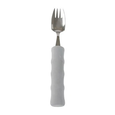 Abbildung von Homecraft Lightweight Foam Handled Cutlery One Handed, Splayed Fork (Eligible for VAT Relief in the UK), Use as Fork, Knife, and Spoon, Adaptive Eating Utensil Disabled, Handicapped, Weak Grip
