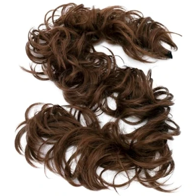 Abbildung von CAISHA XXL Haarteil Haargummi Hochsteckfrisuren Voluminös Gelockt Unordentlich Dutt Mittelbraun HW4