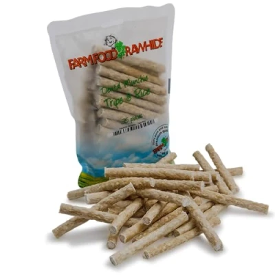 Abbildung von Farm Food Rawhide Dental Munchie Pens Hundesnacks Rind 10 cm 35x8 ...