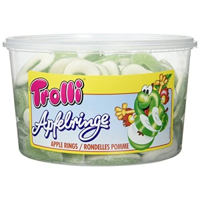 Abbildung von Trolli Saure Apfelringe Schaumgummi Fruchtgummi 150St/1200g