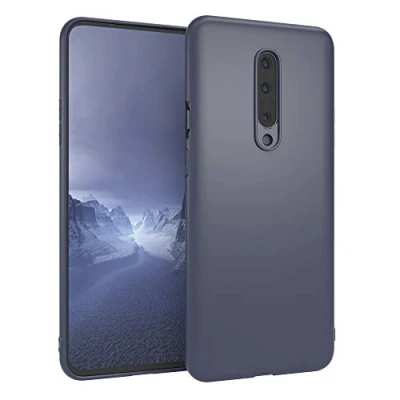 Abbildung von EAZY CASE Handyhülle Silikon mit Kameraschutz kompatibel OnePlus 7 Pro in Navy Blau, Ultra dünn, Slimcover, Silikonhülle, Hülle, Softcase, Backcover