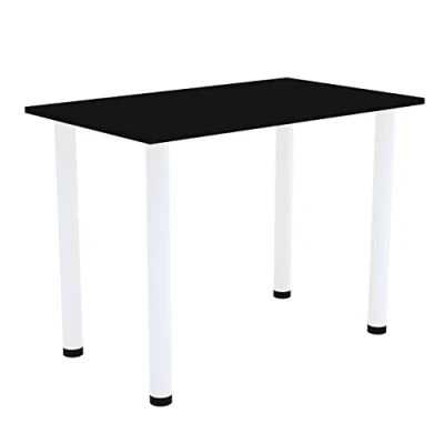 Abbildung von AKKE Esstisch, Esszimmertisch mit weißen Beinen Küchentisch Bürotisch 2mm PVC
