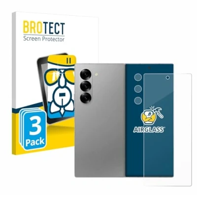 Abbildung von BROTECT Schutzglas für Samsung Galaxy Z Fold 6 5G (Display+Kamera) (3 Stück) Schutzfolie Panzer Folie Glas [Extrem Kratzfest 9H, Anti Fingerprint,