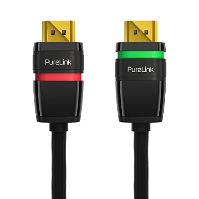 Abbildung von PureLink HDMI Kabel Ethernet halogenfrei mit Sicherheitsverschluss,HDMI 2.0 kompatibel, UltraHD Auflösung bis zu 4096x2304 Pixel (4K2K Quad FullHD 2160p), 3D schwarz