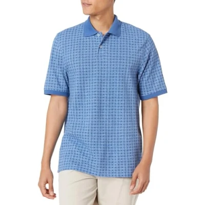 Abbildung von Amazon Essentials Herren Polohemd mit normaler Passform aus Baumwollpiqué (erhältlich in Big &amp; Tall), Blau, L