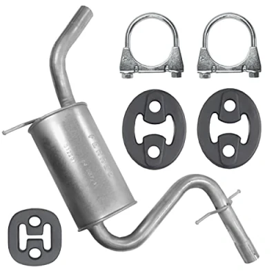 Abbildung von Mitteltopf Auspuff Mittelschalldämpfer für 1.4 TSI Octavia 2 II Golf 5 V auch Plus 6 VI VW Jetta 3 III 4 IV