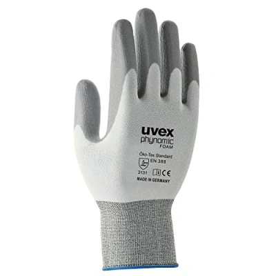 Abbildung von uvex Arbeitshandschuhe phynomic FOAM 10 weiß, grau