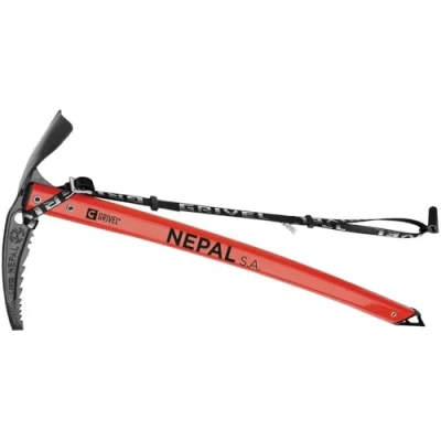 Abbildung von GRIVEL Nepal SA Red Eispickel mit langem EVO, 58 cm, CE Hocker, Uni, Erwachsene,