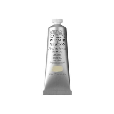 Abbildung von Winsor &amp; Newton 2320217 Professional Acrylfarbe in Künstlerqualität, hohe Farbbrillanz Deckkraft, Archivqualität, 60ml Tube Davy&#039;s Grau