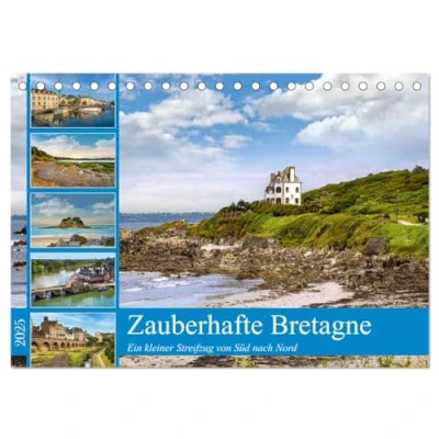 Abbildung von Zauberhafte Bretagne (Tischkalender 2025 DIN A5 quer), CALVENDO Monatskalender