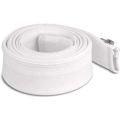 Abbildung von Delock Geflechtschlauch mit Reißverschluss hitzebeständig 2 m x 50 mm grau