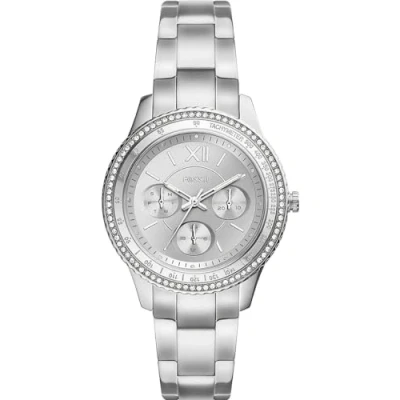 Abbildung von Fossil Stella Sport Chronograph silvercoloured, Damen, Größe: One Size, Silver coloured