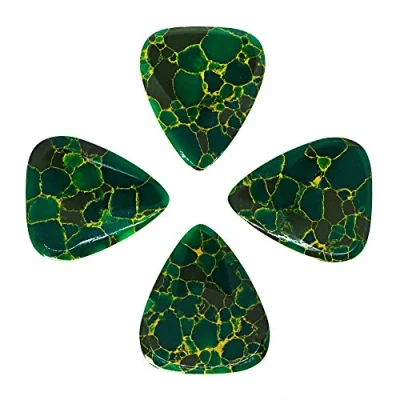 Abbildung von Timber Tones Stone Plektrum (Arizona Jade), 4 Stück